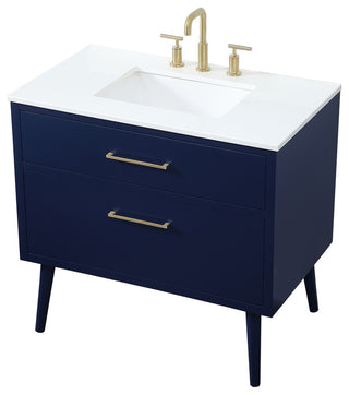 Home Living 36" Bathroom Vanity, Blue