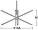 Jaxx Pendant, LED 39W, 3500 LM, 120V, Polished Chrome