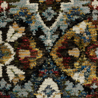 Adeline Traditional Panel Medallions Red/ Multi Area Rug 7'10" x 10'10"