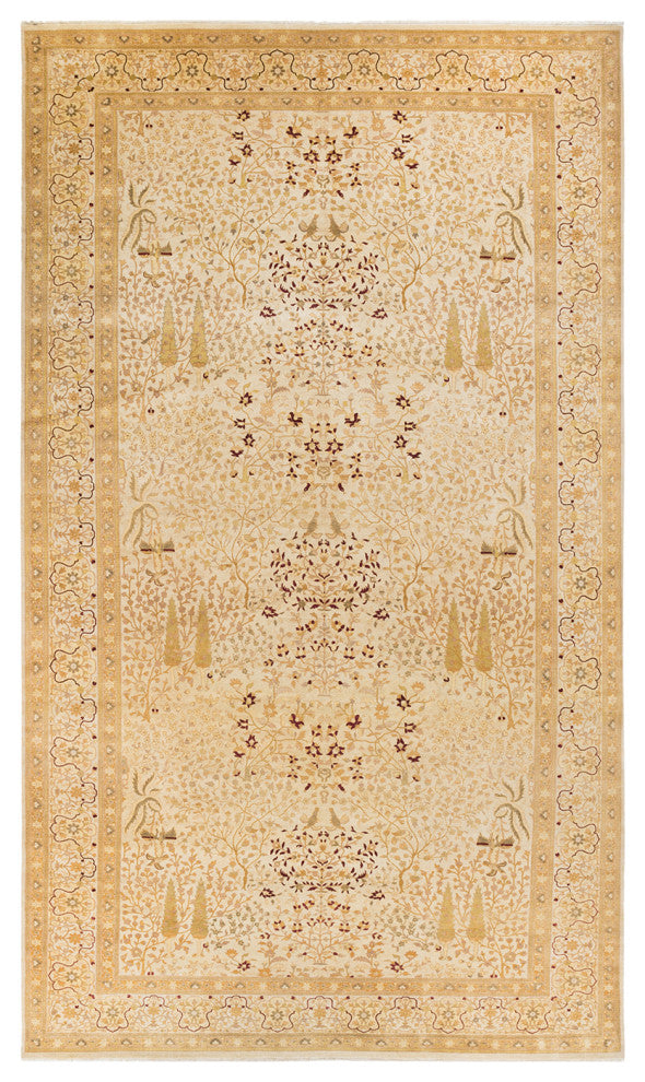 Mogul, One-of-a-Kind Hand-Knotted Area Rug Ivory, 9'4"x16'10"