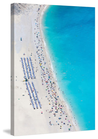 Beach Gathering Print on Canvas, 76x114 cm