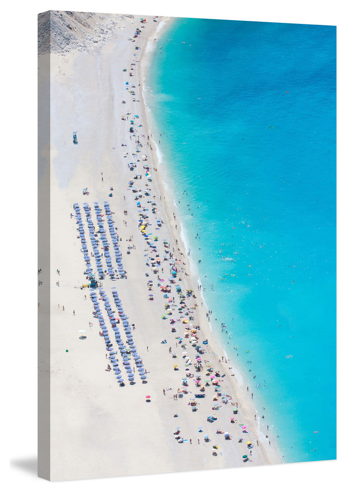 Beach Gathering Print on Canvas, 76x114 cm