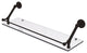 Prestige Skyline 30" Floating Glass Shelf with Gallery Rail, Oil Rubbed Bronze