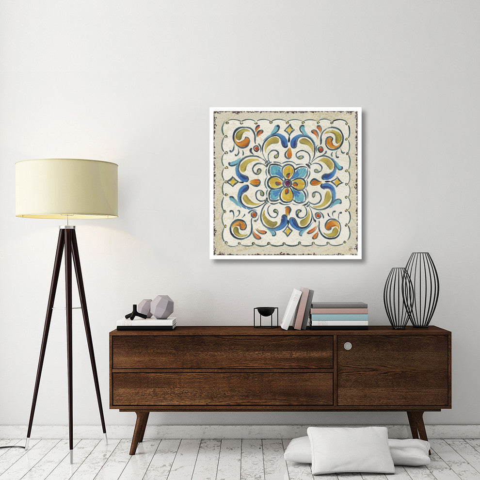 "Mediterranean Flair XIV" Digital Paper Print by Daphne Brissonnet, 38"x38"