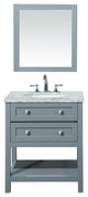 Marla 30" Single Sink Bathroom Vanity, Mirror, Gray