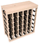36-Bottle Kitchen Wine Rack,  Pine, Satin Finish