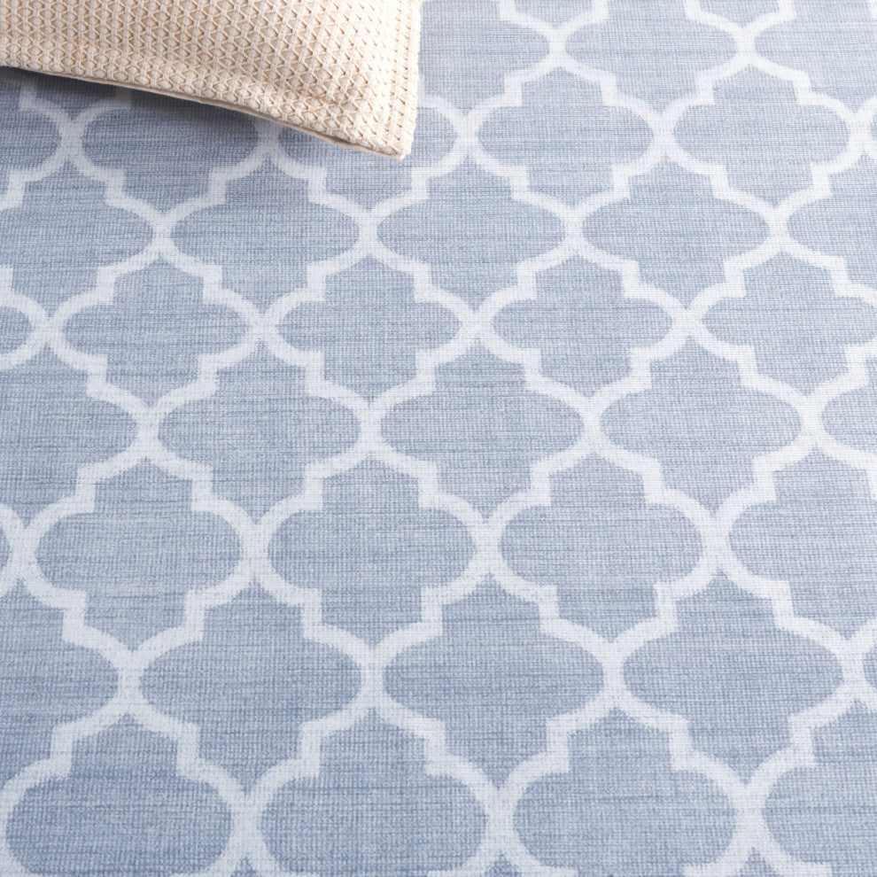 Safavieh Arizona Machine-Washable Collection ARZ172 Rug, Grey/Ivory, 2'6"x8'