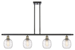 Innovations Belfast 4-Light Island Light 516-4I-BAB-G1013, Black Antique Brass