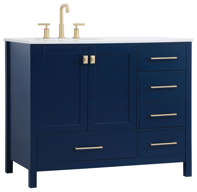 Isabel Blue 42" Single Sink Bathroom Vanity