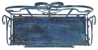 Safavieh Tyrique 4 Tier Shelf Unit, Mossy Blue