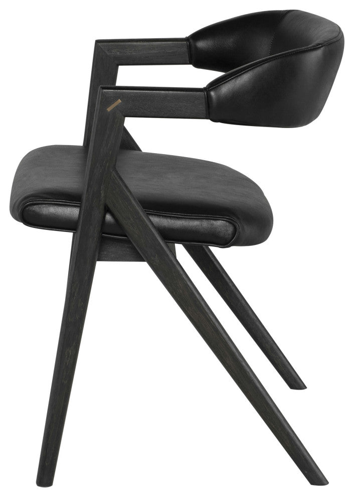 Anita Raven Leather Dining Chair