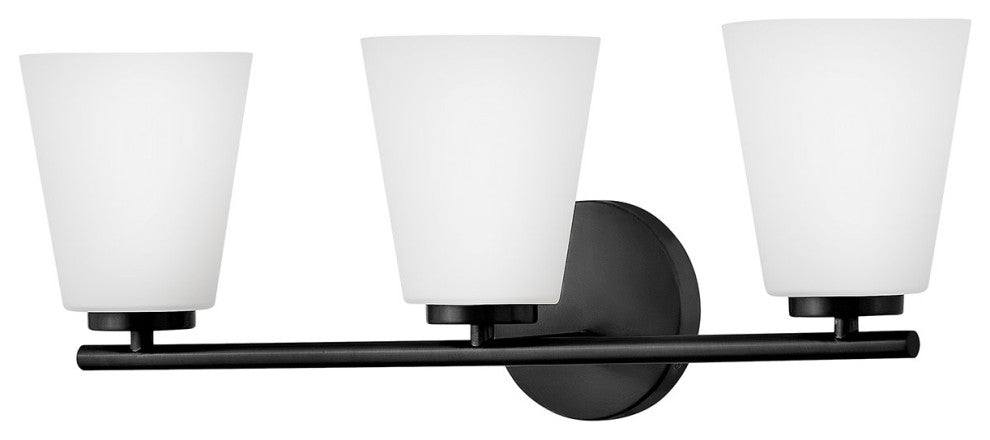 Lark 85423 Bri 3 Light 24"W Vanity Light - Black