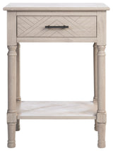 Safavieh Peyton 1 Drawer Accent Table, Greige