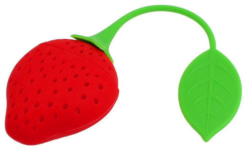 Modern Home Strawberry Silicone Loose Tea Infuser - Brew Tea in Food Grade Easy