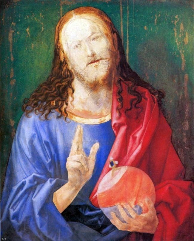 Albrecht Durer Salvator Mundi, Gallery Wrapped Canvas Print, 20"x25"