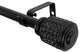 UTOPIA ALLEY 3/4 Inch Curtain Rod - Curtain Rods For Windows, Black, 28"-48"