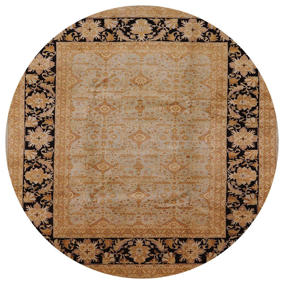 Ahgly Company Indoor Round Mid-Century Modern Area Rugs, 4' Round
