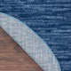 Nourison Essentials 6' x Round Navy Blue Outdoor Area Rug