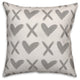 XO Hearts 18x18 Throw Pillow