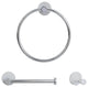 Italia Livorno Series 3 Piece Bathroom Accessory Set in Chrome