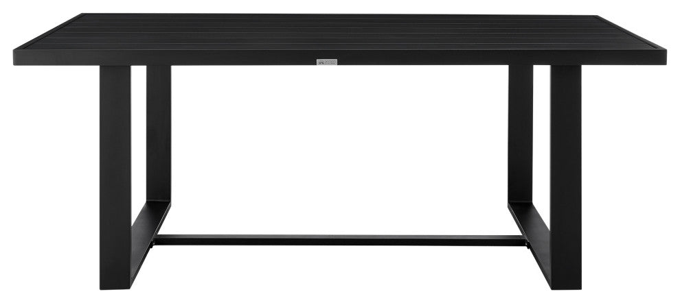 Felicia Outdoor Patio Dining Table, Aluminum