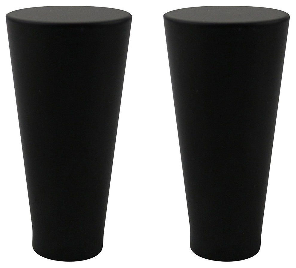 Urbanest Set Of 2 Zario Lamp Finial, 2", Black