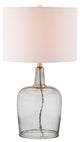 Augustine 26" Glass Table Lamp, Smoked Gray