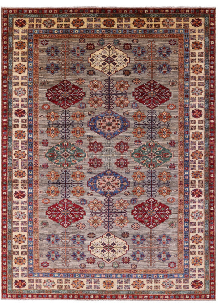 Handmade Super Kazak Wool Rug 8' 3" X 11' 3" - Q12417