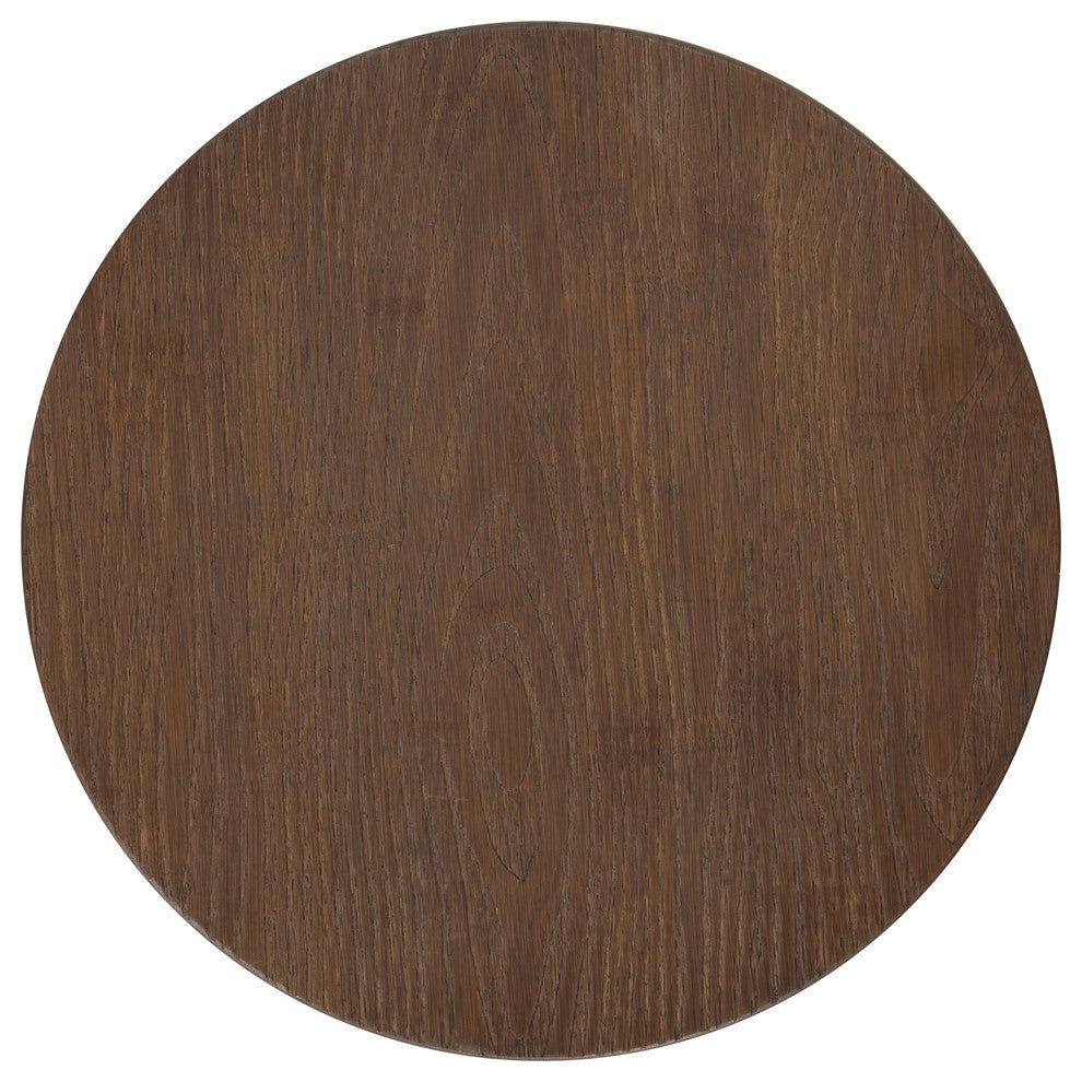 Tully Backless 30 Bar Stools, Set of 4, Bronze Legs, Wooden Seat