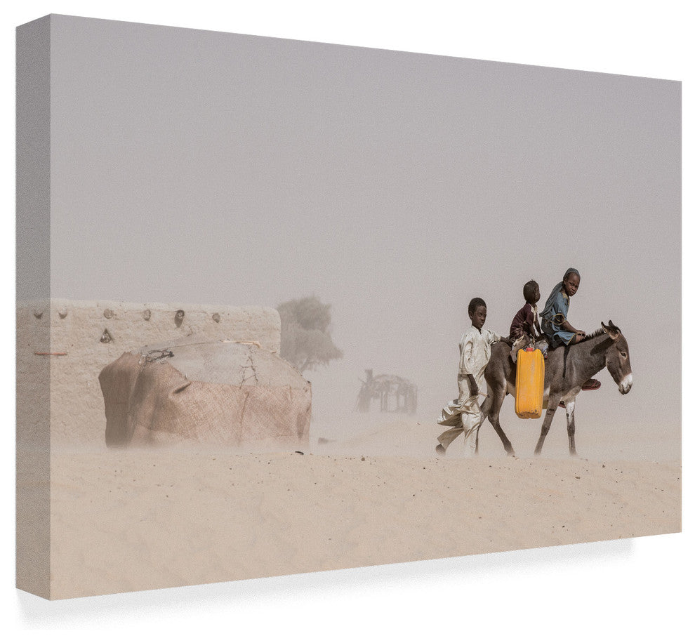 Joxe Inazio Kuesta 'Desert Donkey' Canvas Art, 19"x12"