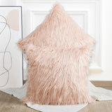 Mongolian Faux Fur Pillow Shell Set, Rose, 26"x26"