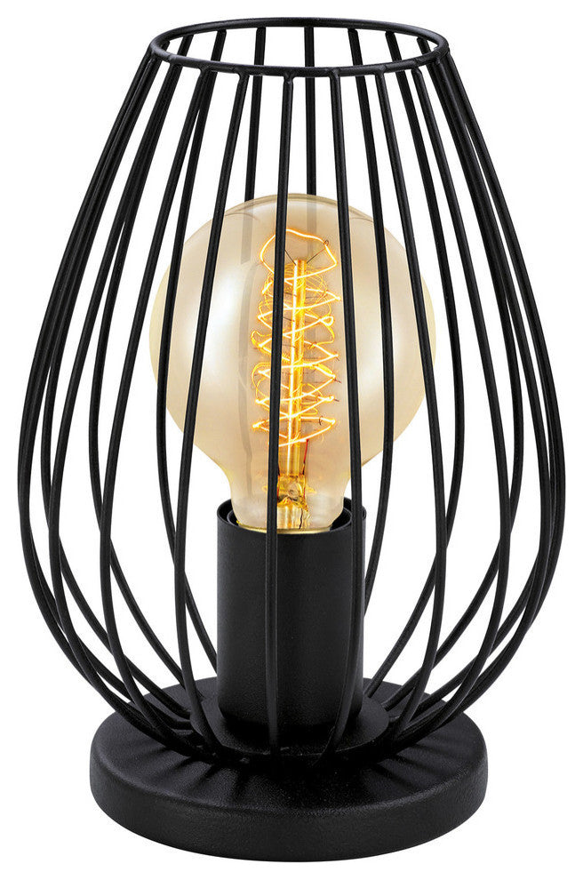Eglo 1x60w Table Lamp W/ Matte Black Finish - 49481A
