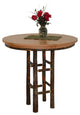 Hickory Round Bar Table, Natural Finish, 42" Round