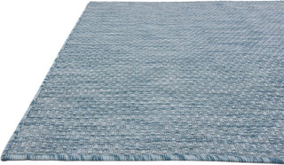 Unique Loom Aquamarine Solid Outdoor 4' 0 x 6' 0 Area Rug