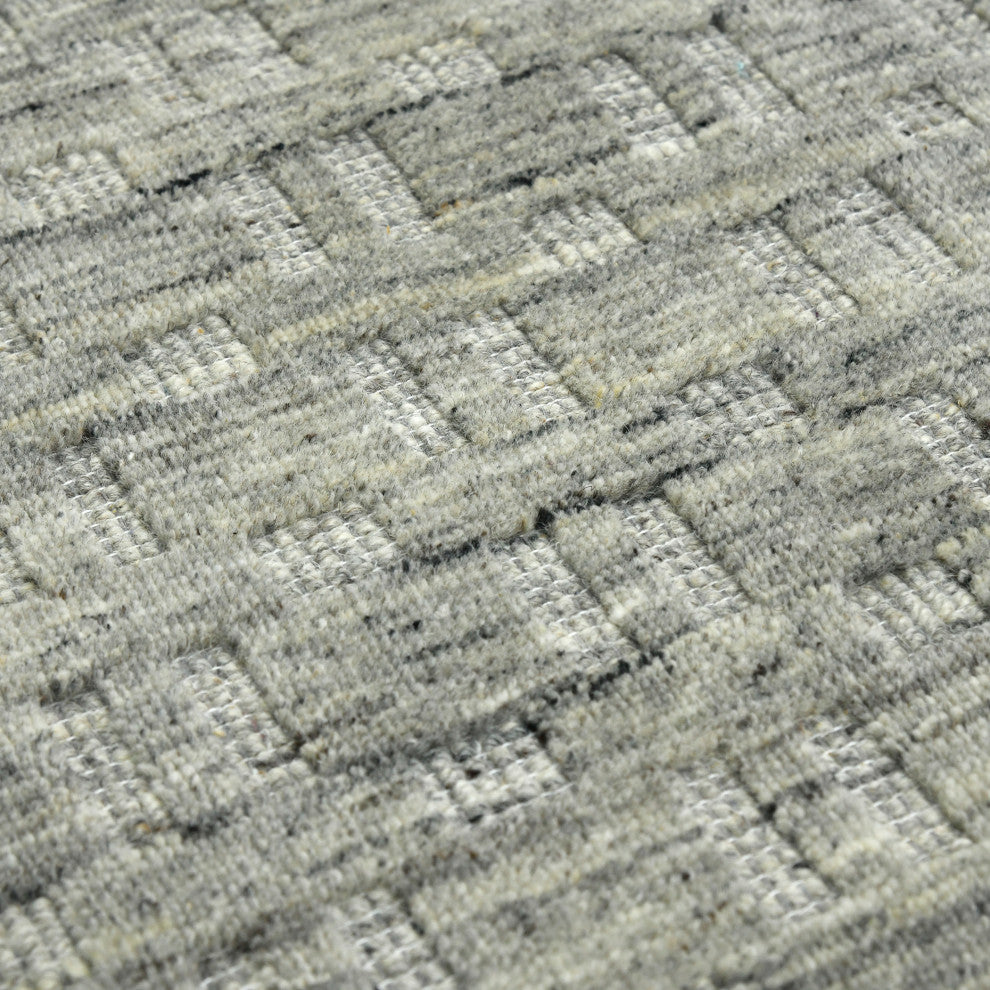 Houston Aliya Area Rug, Gray, 8'9" x 11'9", Geometric