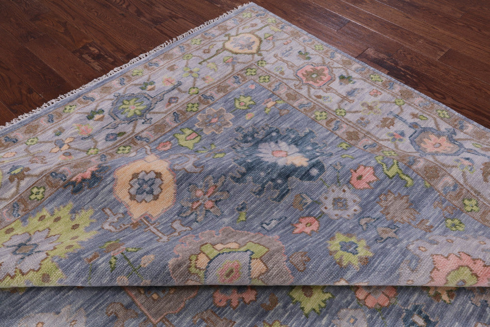 10' 4" X 14' 0" Turkish Oushak Hand Knotted Wool Rug - Q15431
