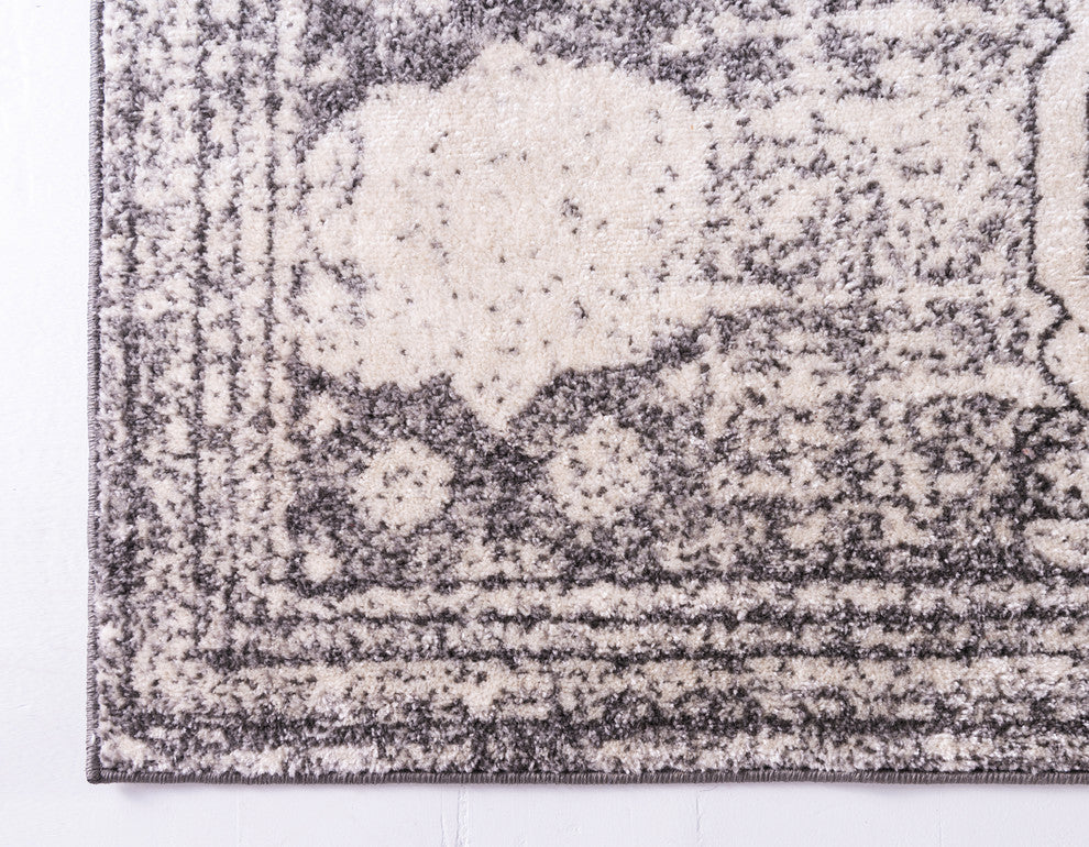 Unique Loom Ivory Wells Bromley 2' 0 x 6' 7 Runner Rug