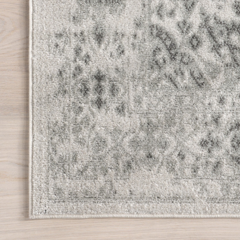 Nuloom Vintage Odell Traditional Transitional Area Rug, Ivory 4'x6'
