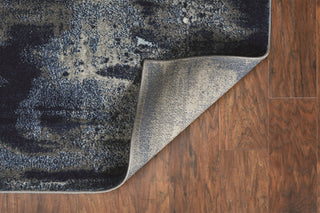 Watercolor Ice Blue Flow Plush Area Rug, 6'7"x9'6"