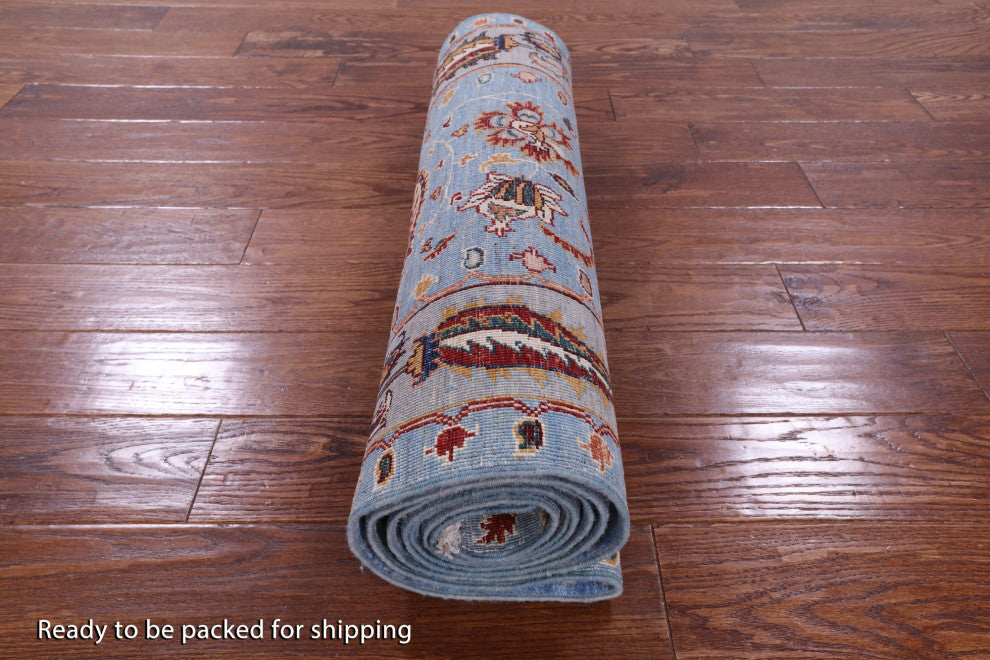 2' 10" X 9' 10" Runner Persian Tabriz Handmade Wool Rug Q10228