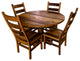 Jackson Reclaimed Wood Round Dining Table, Provincial, 60x60