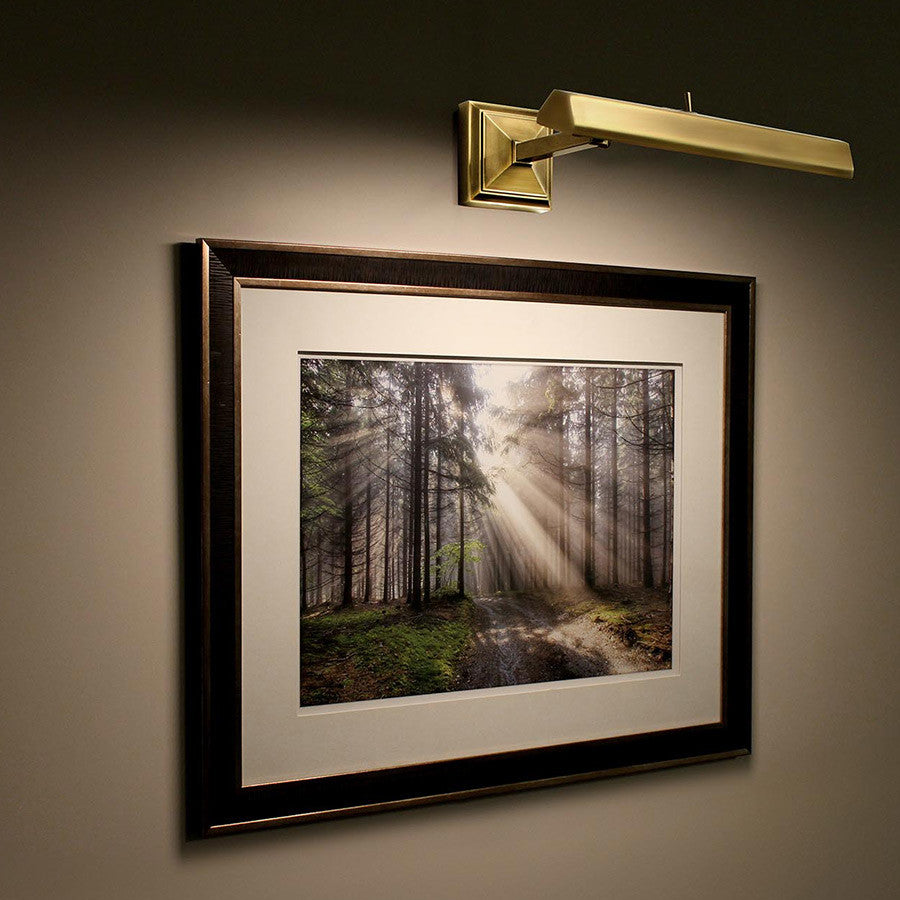 WAC Lighting Hemmingway 14" LED Picture Light, Polished Nickel