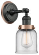 INNOVATIONS LIGHTING 203BK-BPAC-HRAC-G52 Small Bell 1 Light Mixed Metals Sconce