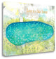 "Love Is A Lakehouse" By Sarah Ogren, Giclee Print on Gallery Wrap Canvas