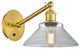Innovations 317-1W-SG-G132-LED 1-Light Sconce, Satin Gold