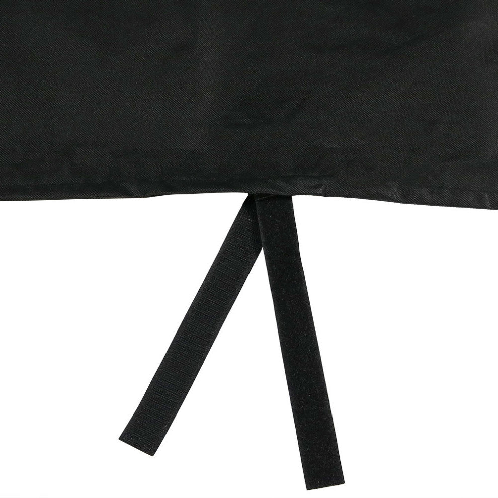 Sunnydaze Log Hoop Cover for Firewood Polyester With PVC Backing, Black, 40"