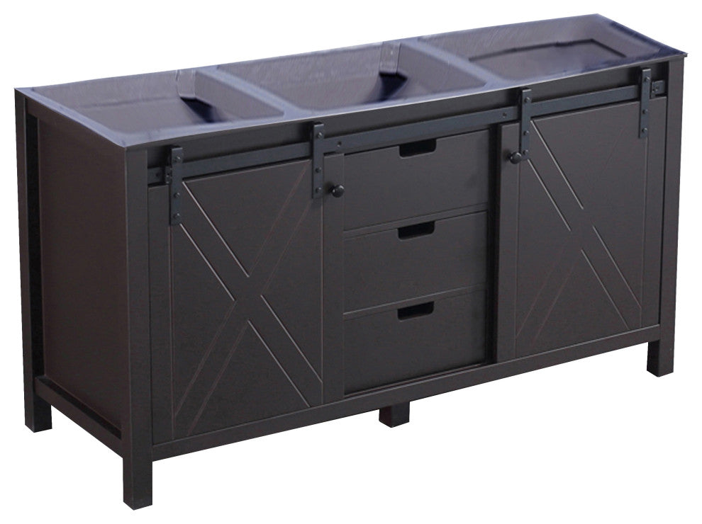 Marsyas 60" Brown Bathroom Bath Storage Vanity Cabinet Only