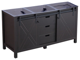 Marsyas 60" Brown Bathroom Bath Storage Vanity Cabinet Only