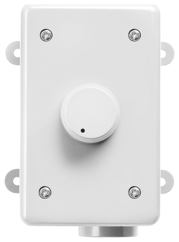 300W Rotary Outdoor Volume Control, Impedance Matching & Weather Resistant White