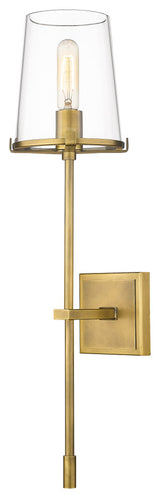 Zlite 3032-1S-RB 1-Light Wall Sconce, Clear